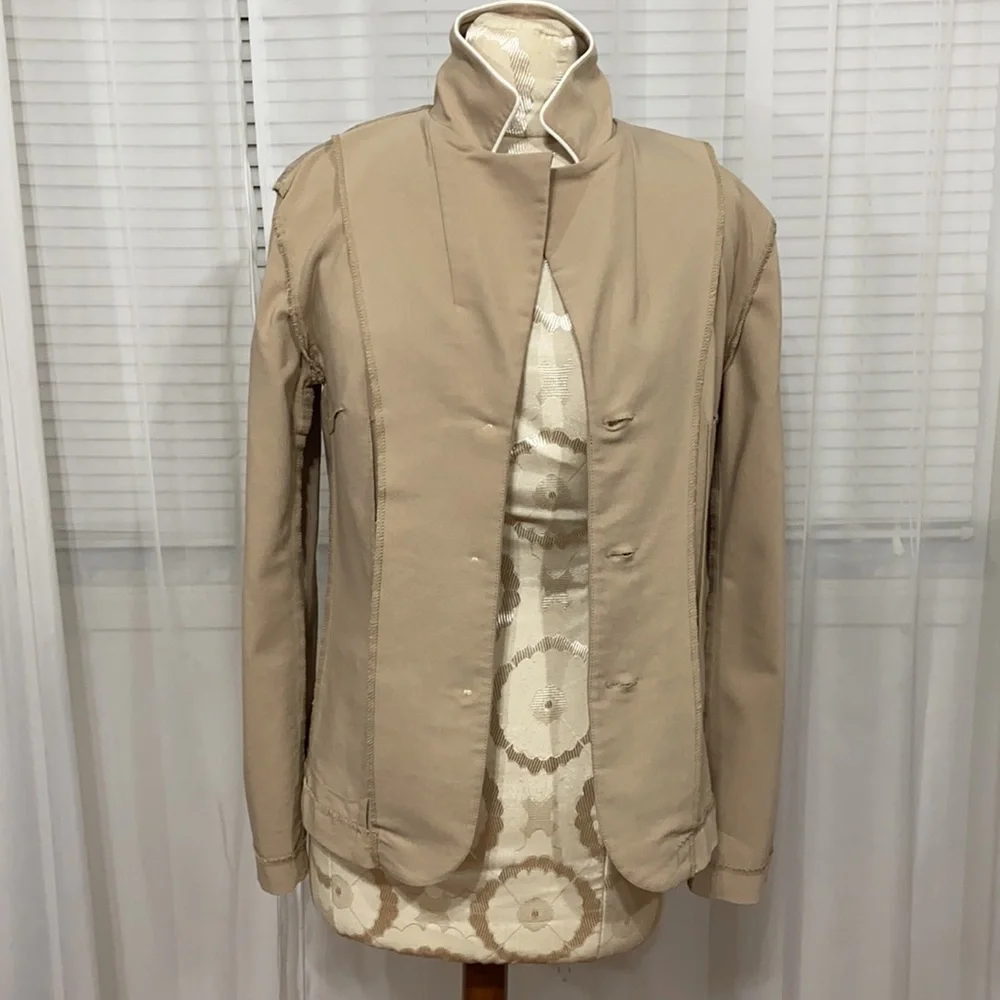 Jonathan Martin Studio blazer, tan size S - Picture 6 of 10
